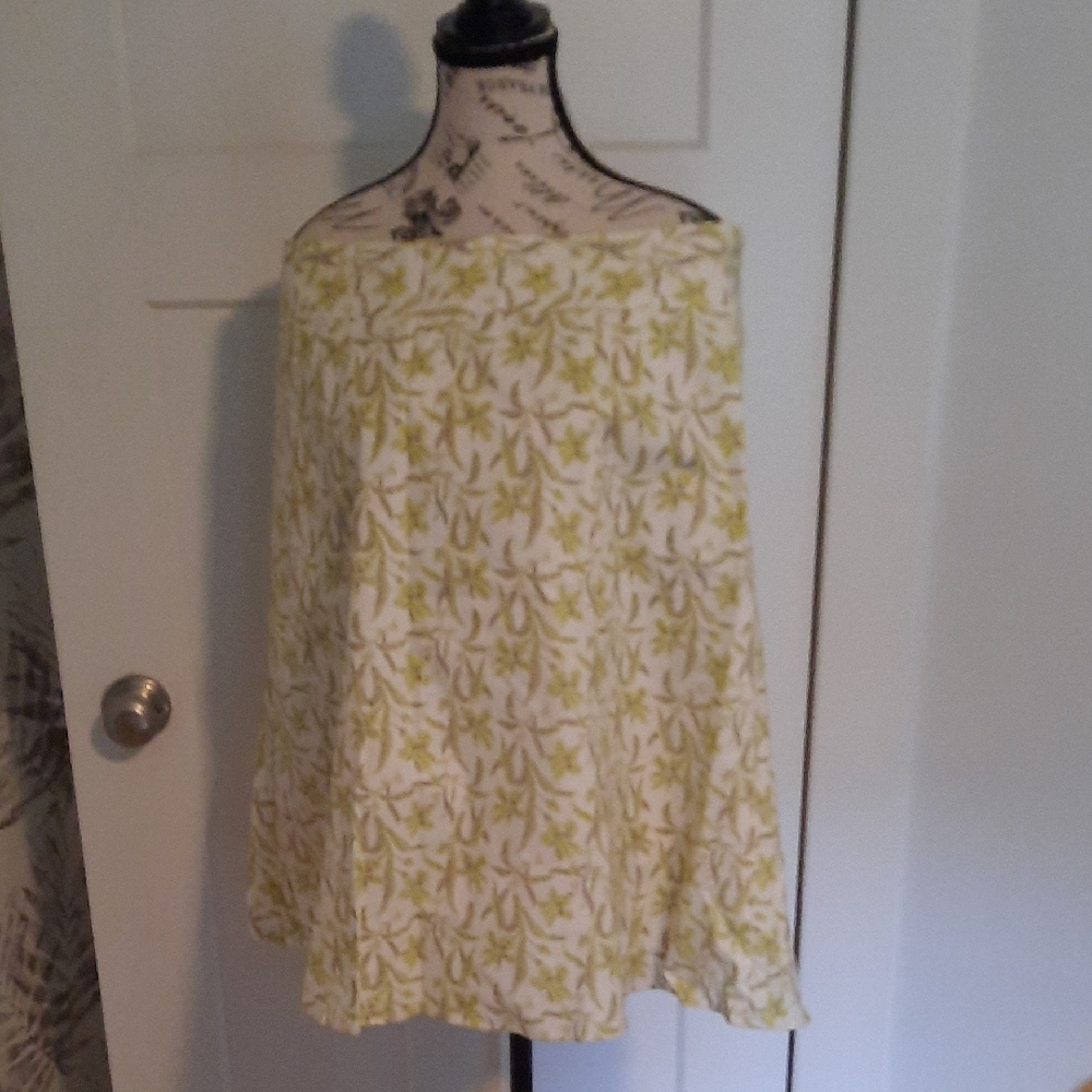 Yellow and White Skirt